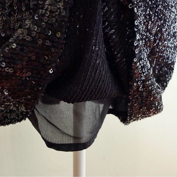 JADE JOHNNY WAS FIONA BLACK SEQUIN CAMI TANK TOP - Picture 6 of 9